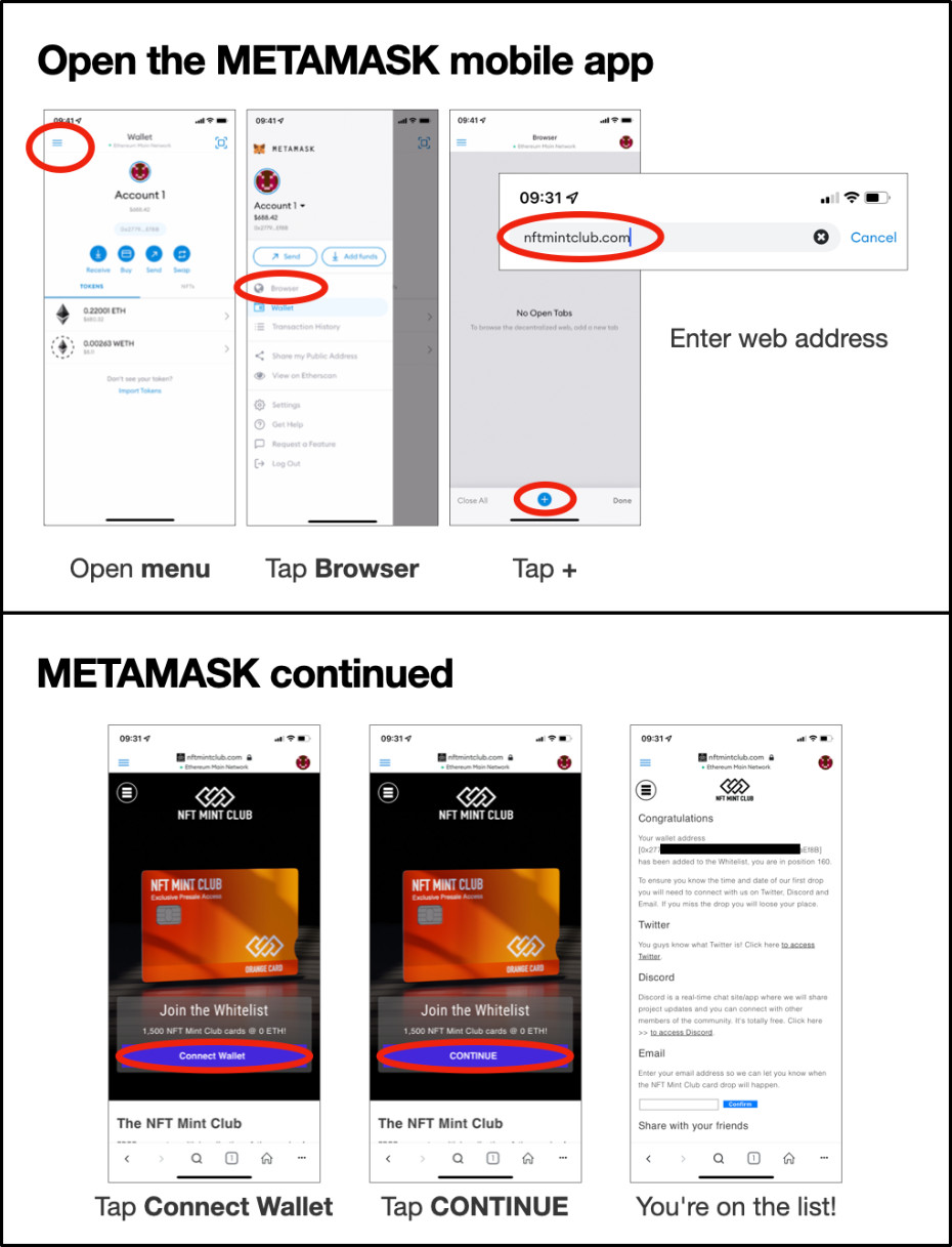 NFT wallet connection